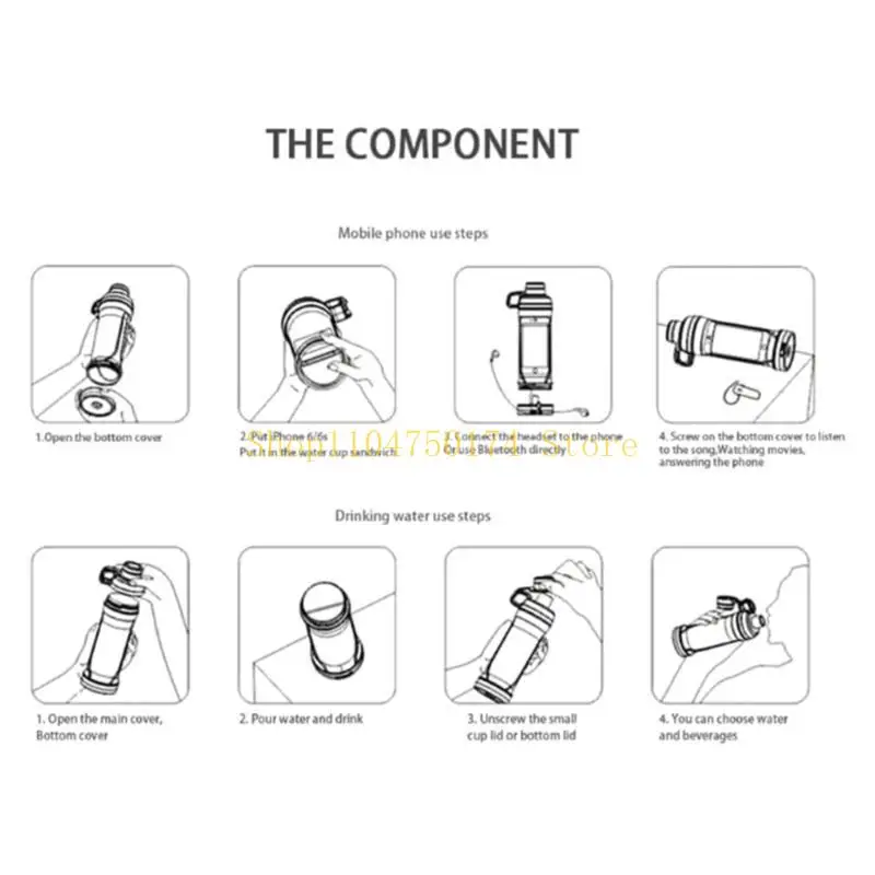 Water Bottle with Secret Compartment Convenient Water Bottle Secret Water Box Top Sale