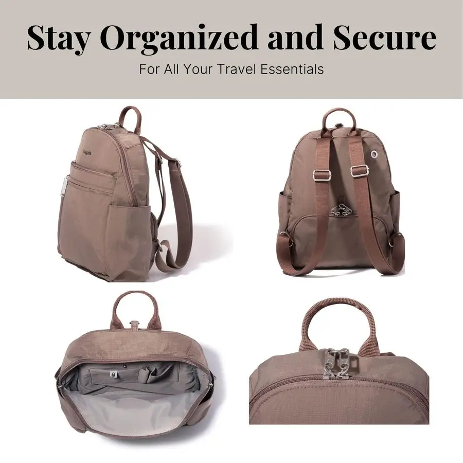 Zaino da viaggio antifurto per le vacanze Zaino da viaggio in nylon resistente agli taglienti 10x13 con RFID, Portobello