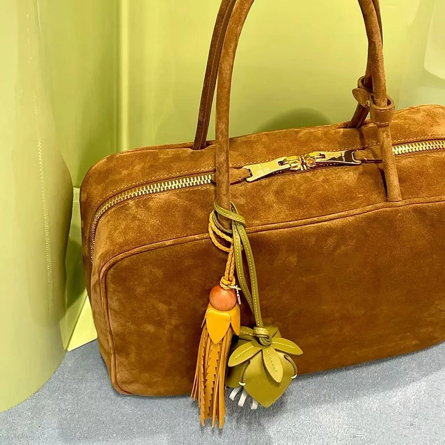 Handmade French Flower Shaped Bag Charm Women's Flower Bags Pendant High-end Keychain Hand Rope Gift Sunflower Bag Decoration