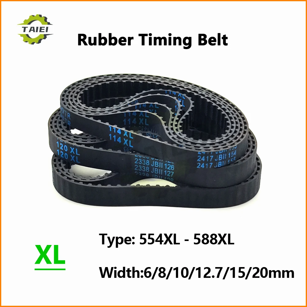 XL متزامن حزام 554XL 558XL 560XL 564XL 566XL 570XL 572XL 574XL 576XL 580XL 582XL 584XL 586XL 588XL عرض 6-20 مللي متر محرك حزام