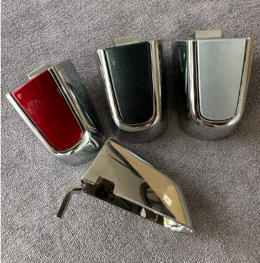 Chrome Key Lock Cover for Chevy Blazer Equinox Malibu XL Front & Rear Outer Door Handle Cap,