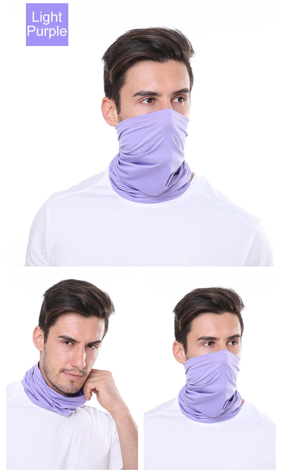 GTUBIKE Eisseiden-Bandana, atmungsaktiver UV-Schutz, Wandern, Gesichtsmaske, Outdoor-Sport, Sonnenschutz, Angeln, Gesichtsbedeckung, Schal – Detail 26
