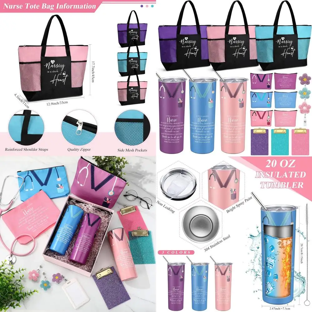 

15-Piece Nurse Appreciation Gift Set for Women, Ideal for Nurses, Nursing Students, and Valentine's Day