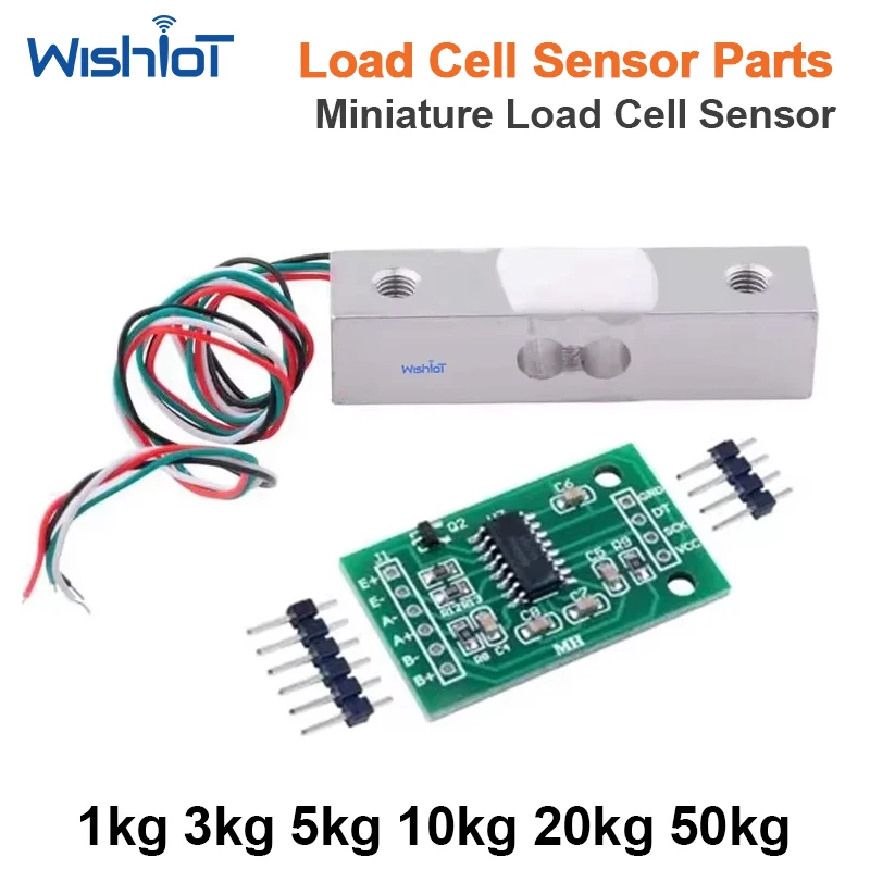 Digital Load Cell Weight Sensor 1 3 5 10 20 50KG HX711 Module Electronic Scale Aluminum Alloy Weighing Pressure for Arduino DIY