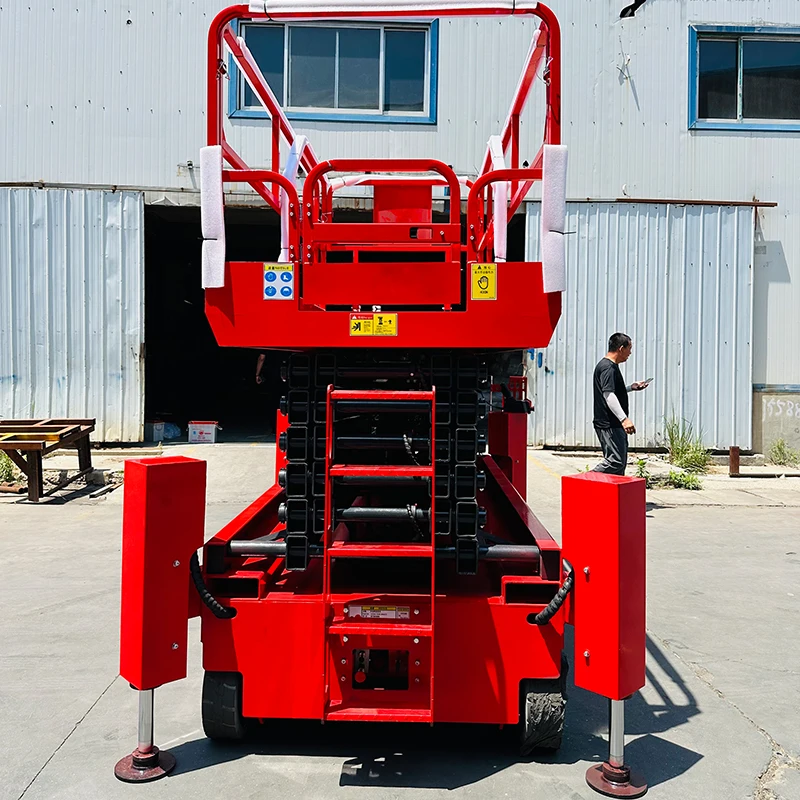 6m 8m 10m 12m 14m Wheeled Self-Propelled Automatic Walking Tracked Scissor Man Lift Aerial Work Platform Electric Lift Elevator