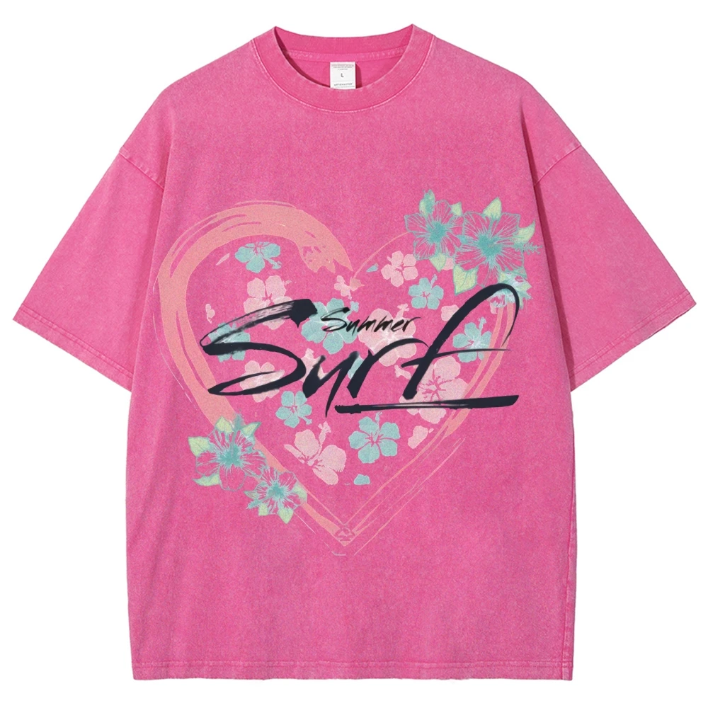 تي شيرت عتيق مغسول على شكل ندفة الثلج #3