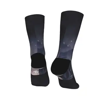 空心騎士圖案哥德式長襪,秋季防滑男士戶外運動中軟襪 6 最佳銷售 歌德式襪子 - №3