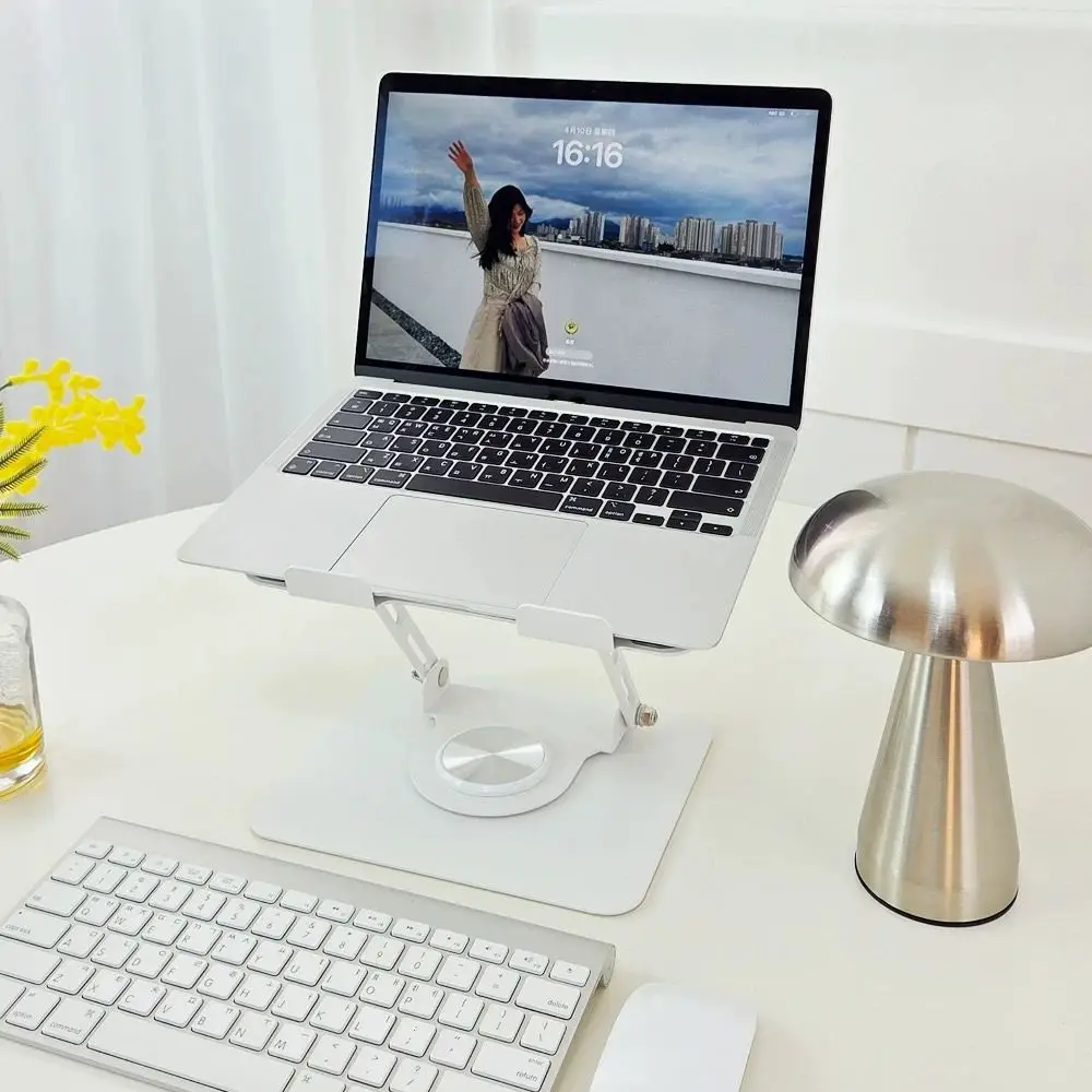 360 Degree Rotation Notebook Computer Stand Adjustable Foldable Notebook Computer Riser Heat Dissipation Multi-Functional