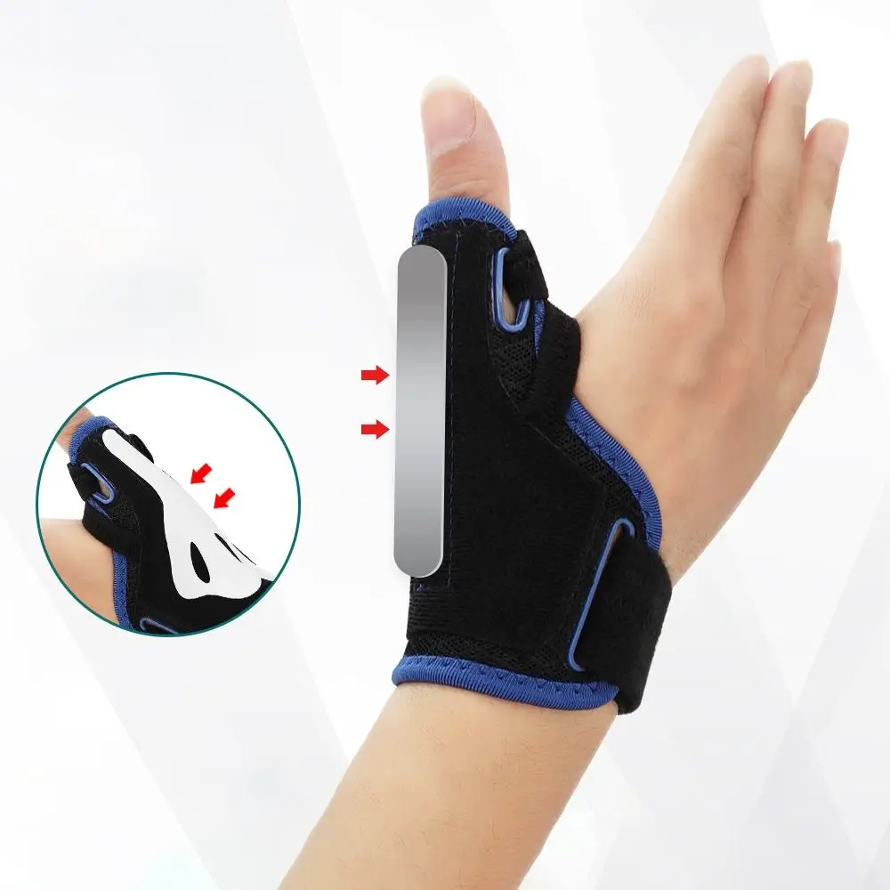 Comfortable 2 in 1 Thumb Brace Removable Aluminum Support Thumb Spica Splint Left Right Hand Breathable Wrist Stabilizer Men