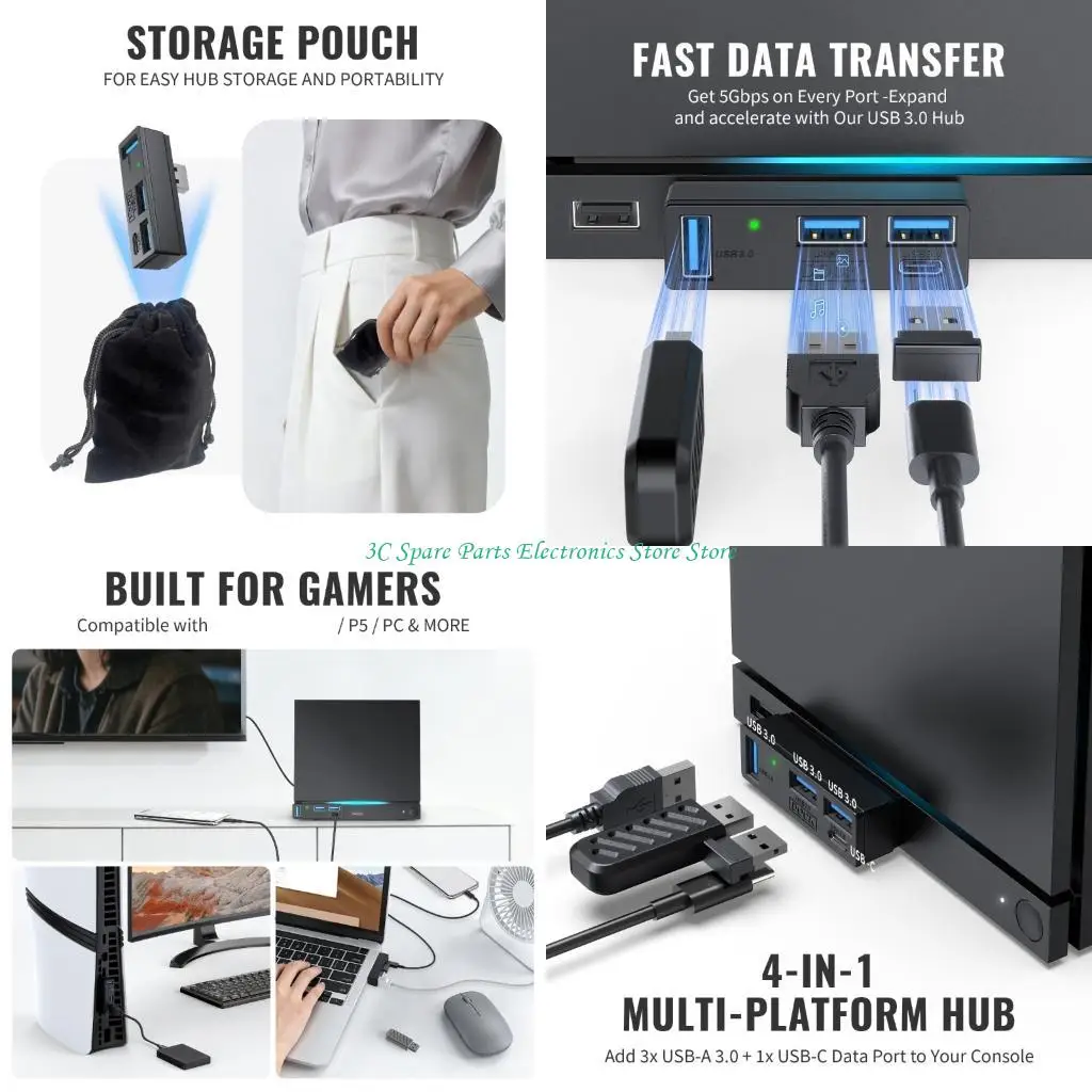 SZ Plugs And Play USB3.0 Hubs For Enhances Connectivities On Various Devices
