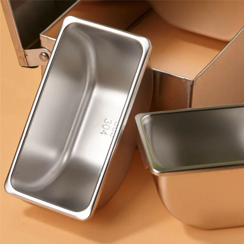 

Y50A-Section Seasoning Box Stainless Steel Ingredients Box Cheese Sauce Salt Sugar Box Spice Jar Baking Tool