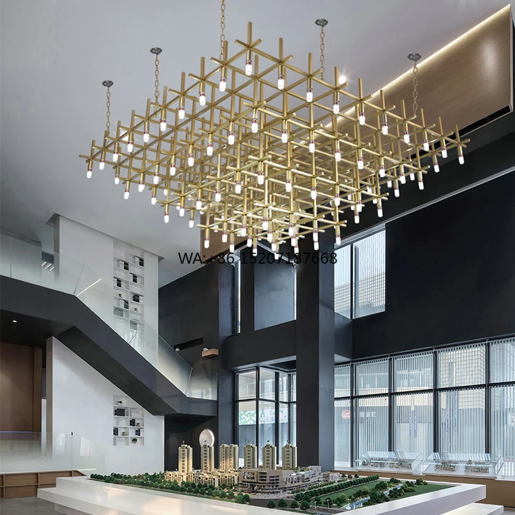 Luxury Large Acrylic LED   for Wedding Decor Hotel Lobby Remotely Controlled Glass Material