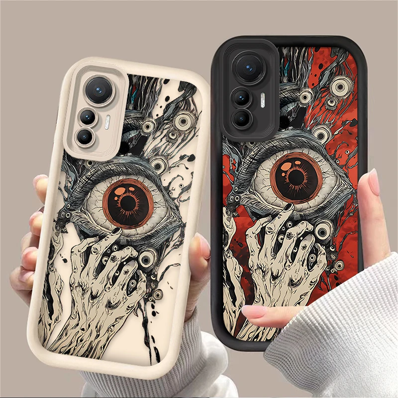 Devil Eye Phone Case for Xiaomi POCO F6 F3 F4 F5 X6 X5 X4 GT X3 NFC M5S C65 M6 Pro 13T 12T 11T 13 12 11 Lite Soft Silicone Cover