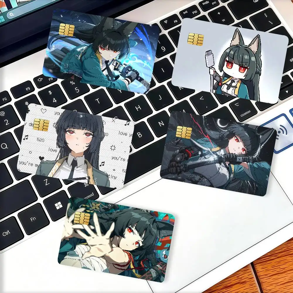 Zenless Zone Zero Hoshimi Miyabi Credit Card Decorative Card Stickers Suitable For Bank Cards Metro Transit Anti-scratch Gift