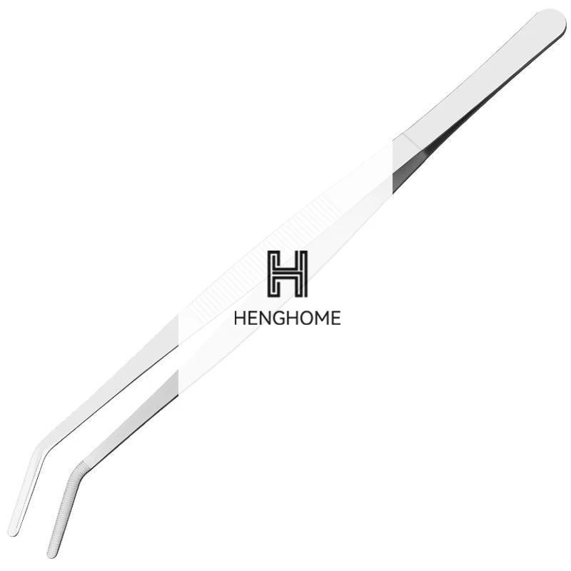 2Pcs Professional Stainless Steel Gardening Tweezers - Feeding Aquarium Plants, Seafood, Grilling, Precision