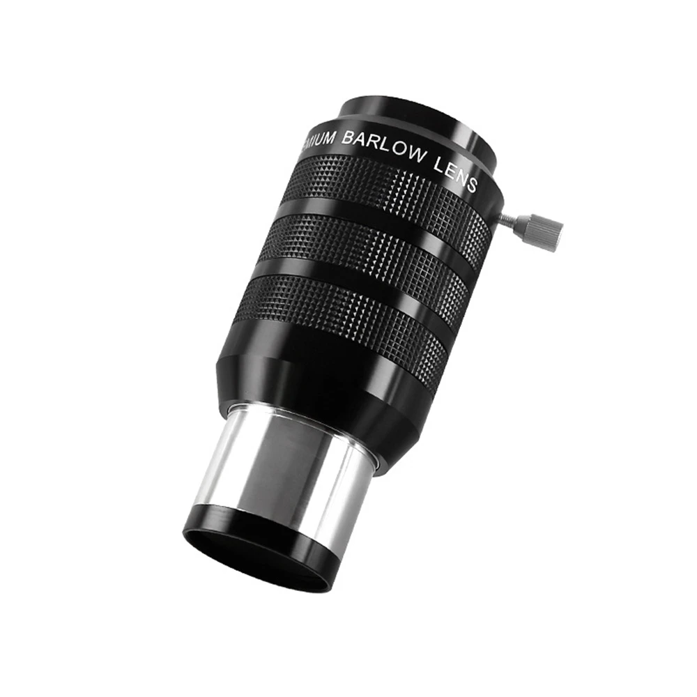2 Inch Apochromatic FMC Barlow Lens with 1.25'' Adapter 2X/3X/5X Focal Extender Astronomical Telescope Accessories