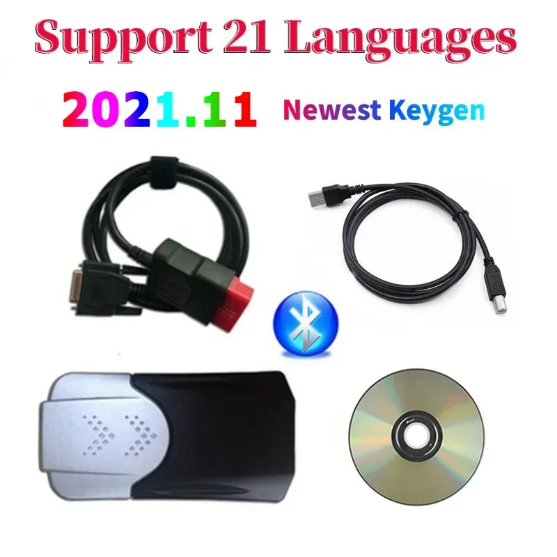 2024 NEW 2021.11 VdIJk Autocoms Pro for TNESF DELPHIS ORPDC Vd DS150E Cdp Bluetooth Scanner Car Truck Diagnostic Interface Tools