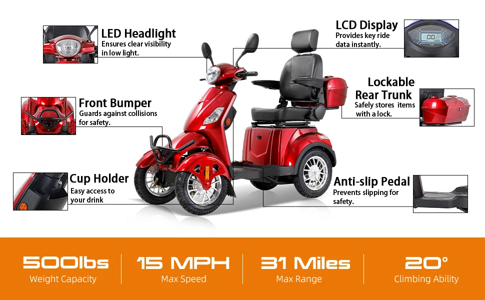 xl mobility scooters