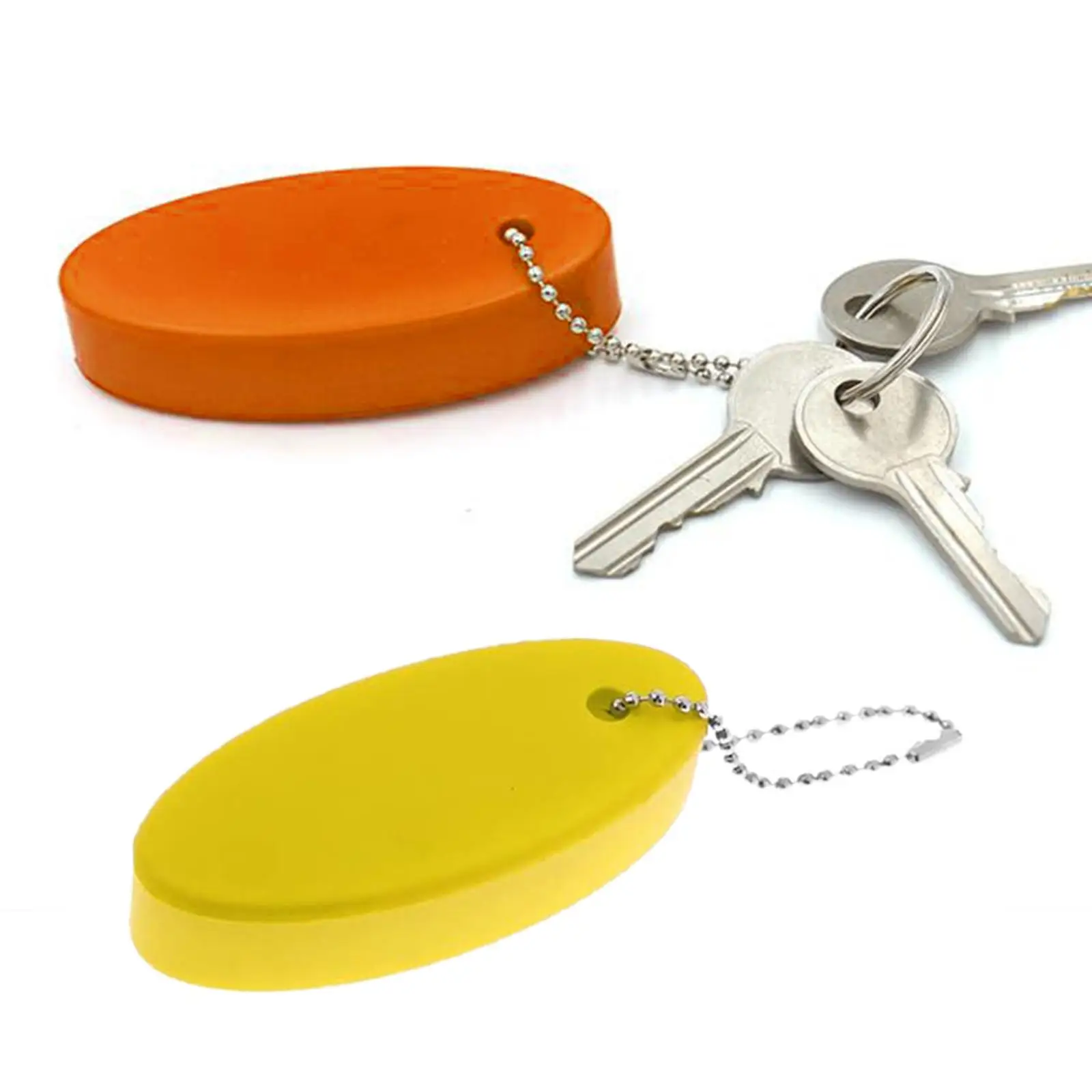 2 Pieces Buoyant Keychain Waterproof for Canoeing Kayak Outdoor Water Sports