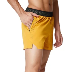 Pantalones cortos de correr para hombre, pantalón corto de malla transpirable, de secado rápido, para entrenamiento, correr, gimnasio, novedad