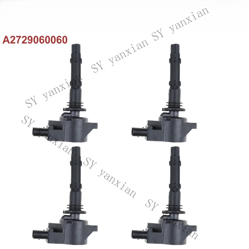 SY+ 4X Ignition Coil For Mercedes Benz E-Class E280 E350 E500 M-Class ML350 S350