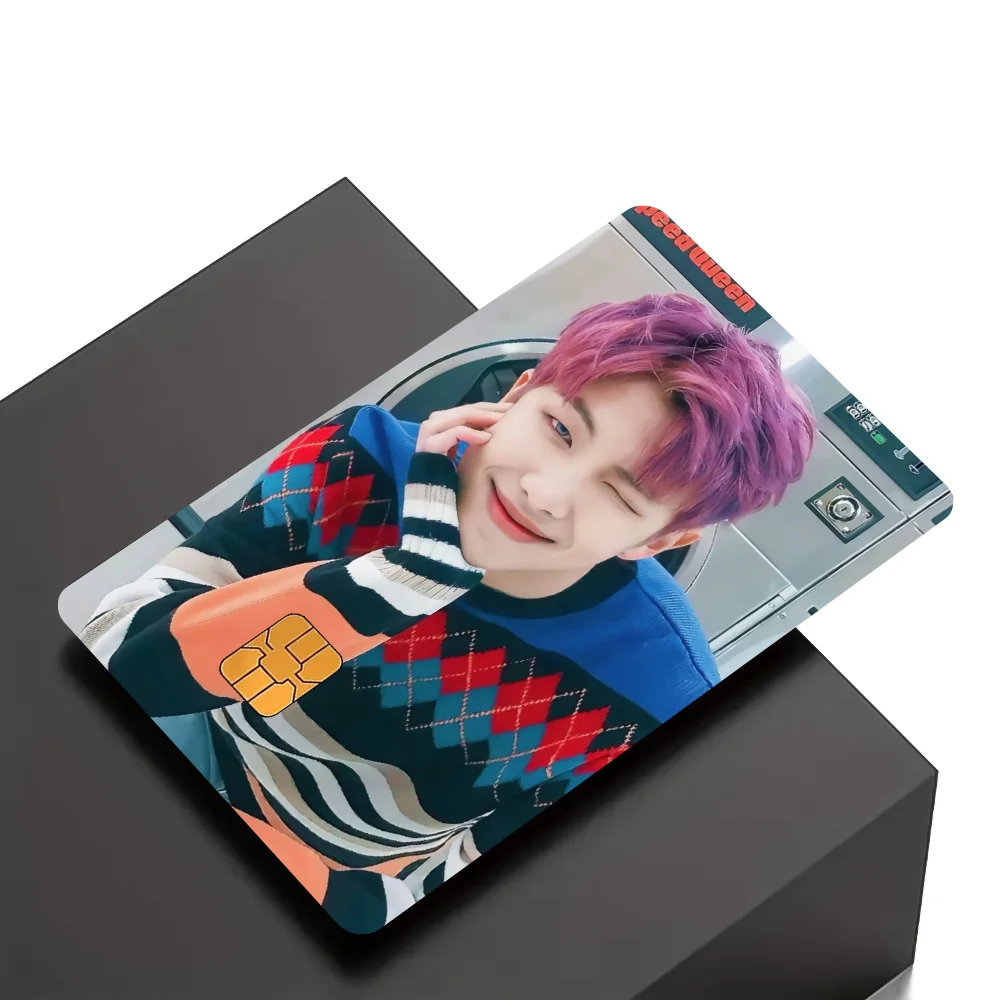 ذكر ستار RM K-Kim NAM JOONS بطاقة ملصقات بطاقة الائتمان DIY بطاقة حامي ملصقات مقاوم للماء غطاء الجلد فيلم #6