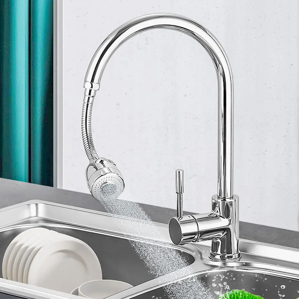 Stainless Steel Adjustment Faucet Accessories Kitchen Tap Extension Hose Faucet Tube Faucet Adapter Shower Hose