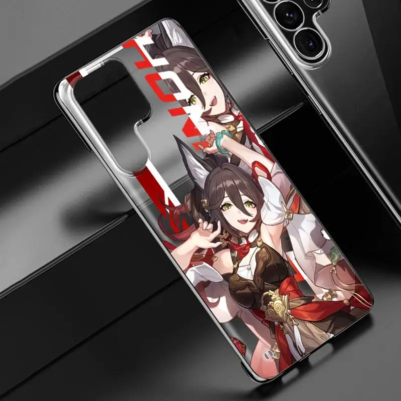 Honkai Star Rail Luka Arlan phone case for Samsung Galaxy S24 s23 Ultra FE cases s20 s21plus s22 borderless cooling clear funda