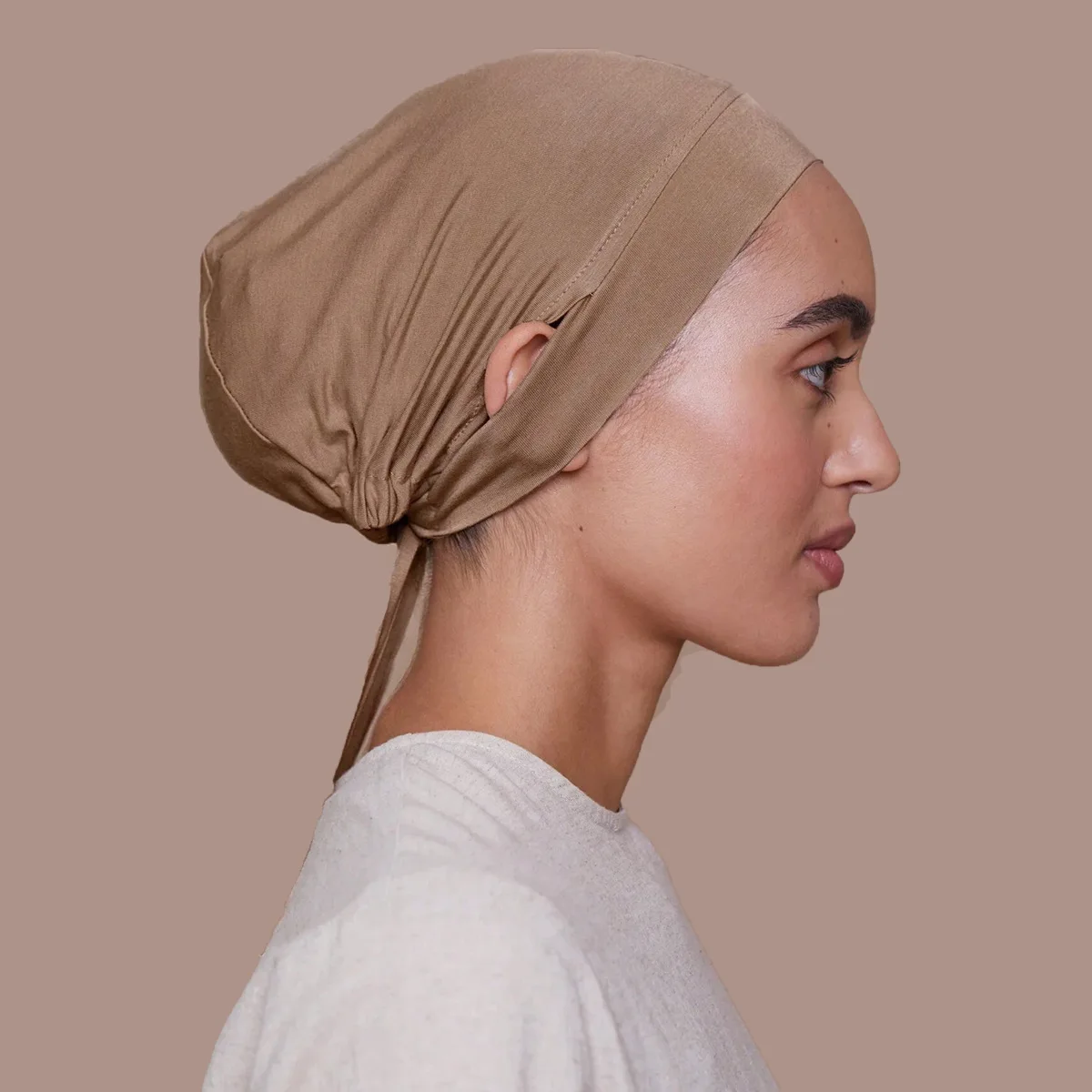 Gorro de turbante musulmán Modal, gorros interiores Hijab Ninja, pañuelo interior elástico islámico, gorros de la India, turbante femenino