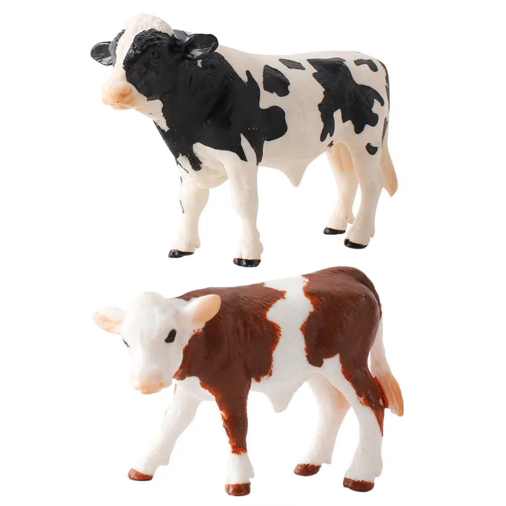 

1Set Cow Adornment High Quality Material Odorless Strong Garden Decor Unique Shape Eye Catching Autumn Winter Gifts Black Brown