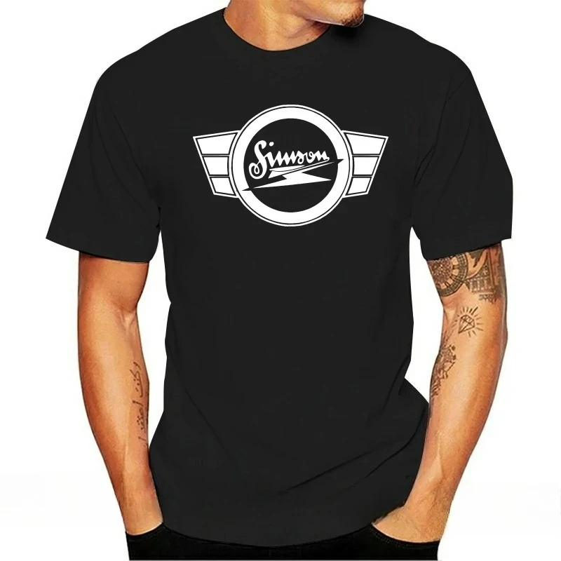 Camiseta con estampado Simson Suhl DDR IFA MZ ETZ SR1 SR2 Schwalbe S51 Waffenschmiede Ossi para hombre, camiseta informal de manga corta de algodón