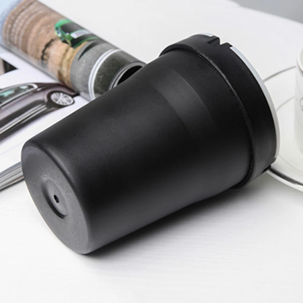 

Car Ashtray Auto Cigarette Ash Holder Smokeless Night Light Black Durable Cupholder Fit Easy Clean Tidy Heavy Duty