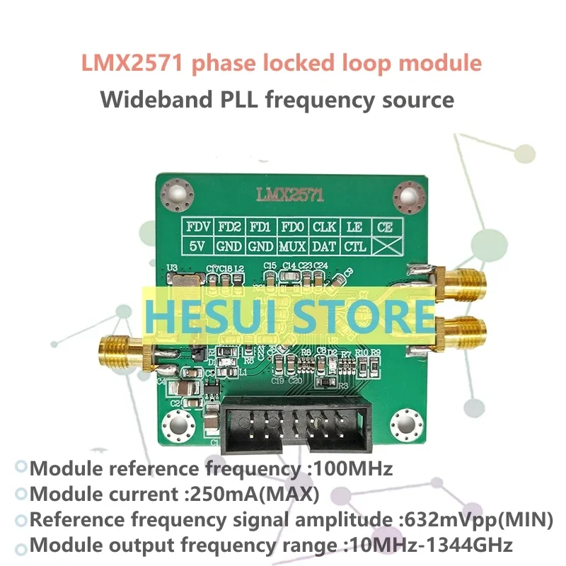 LMX2571 Signal source RF source PLL module FM modulation Low phase noise Low power consumption