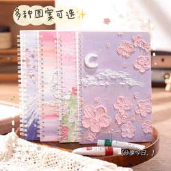 Landscape Painting Series A5 High-value Student Coil Notebook Class Workbook Creative Cute Notepad Diary