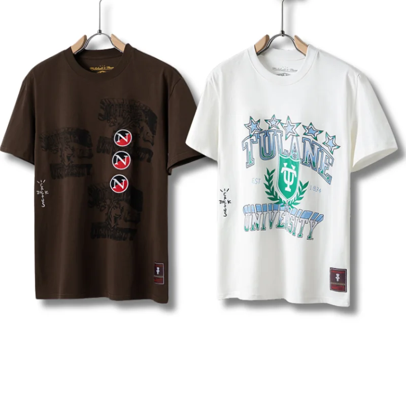 

25ss Новая футболка «Кактус Джек» High Street Свободные хлопковые футболки CACTUS JACK Мужская женская футболка