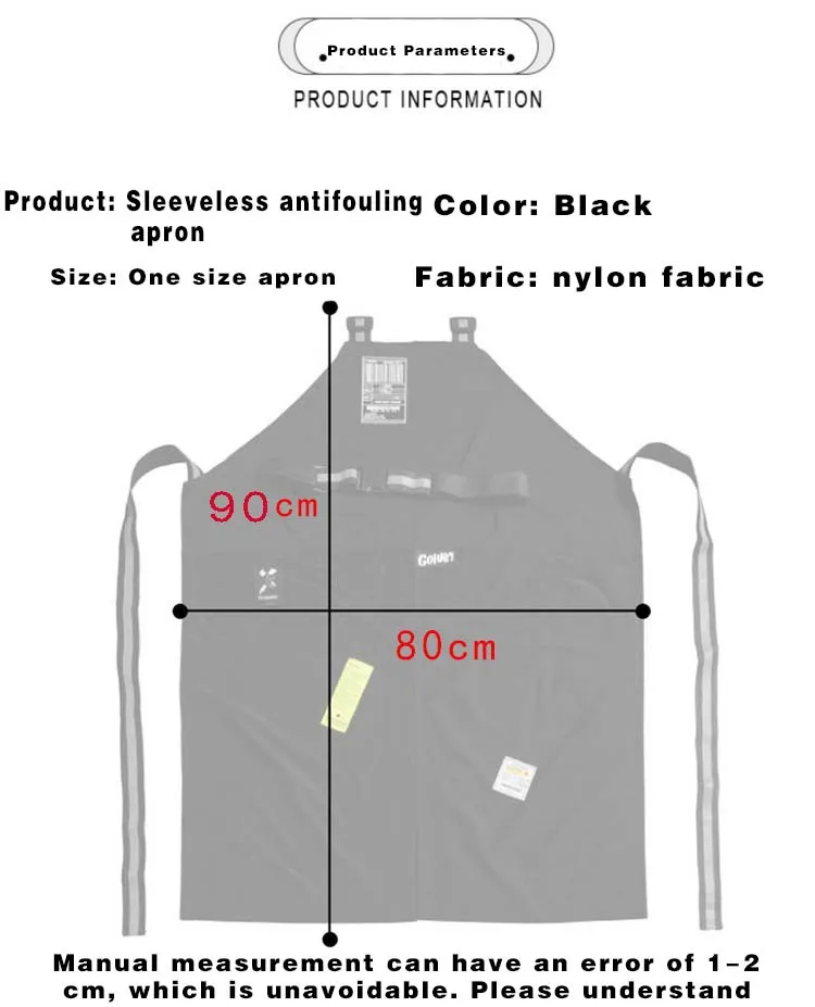 Fashion Custom Korea Nylon Waterproof Apron Coffee Shop Hairdresser Florist Work Clothes Long Slit Adjustable Nail Salon Apron