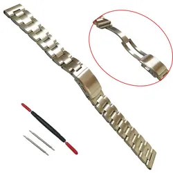 316L Stainless Steel Solid Black 20mm 22mm Silver Oyster Universal Straight End Watch Strap Band Bracelet Fit For SKX RLX Watch