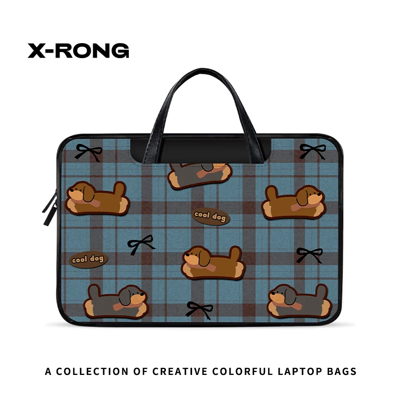 

Pu Cartoon Animation Laptop Bag 12 13 14 15 16 Inch Laptop Bag for Macbook HP Dell Shockproof Computer Briefcase Travel Gift