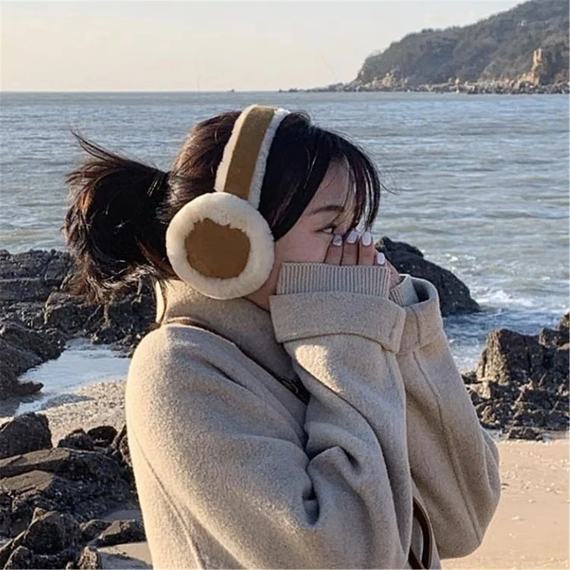 MXMB Foldable Ear Muffs Winter Warm Earflaps Ear Cover for Winter Outdoor Activities