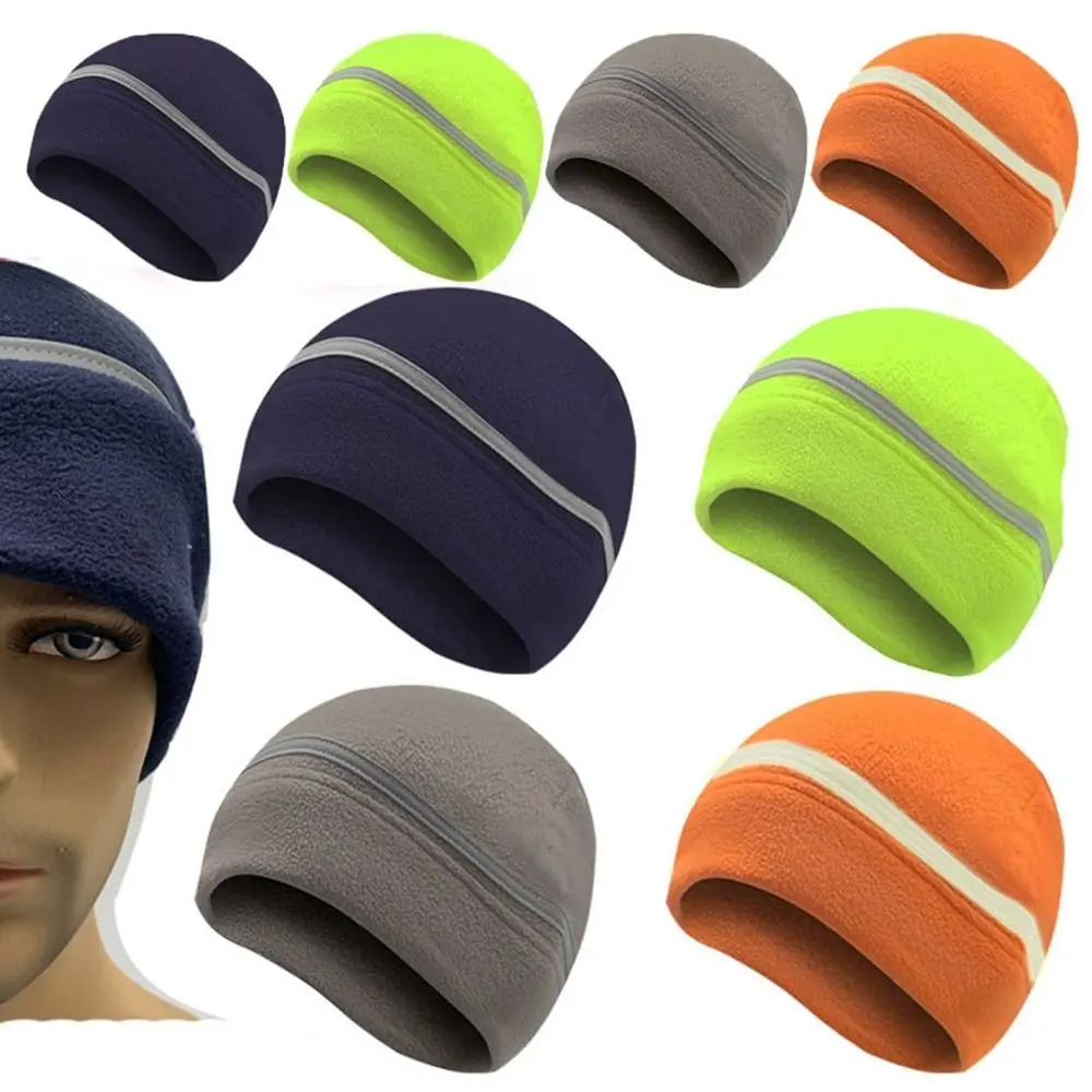 Multicolors Plush Insulation Cap Reflective Odorless Sweat-absorbent Sweat Wicking No Discoloration Outdoor Cycling Sports