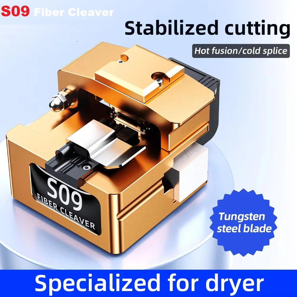S09 High Precision Fusion Splicer Optical Fiber Cutter FTTH Optic Fiber Cleaver Fiber Optic Cleaver