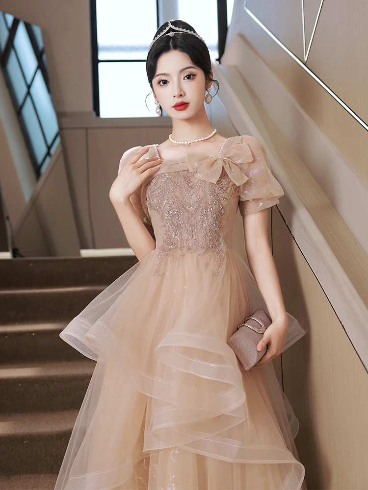 

Ele Princ Sle Evening Gown for 8th Birthday Adult Ceremony High End Par Host Dr Stately And