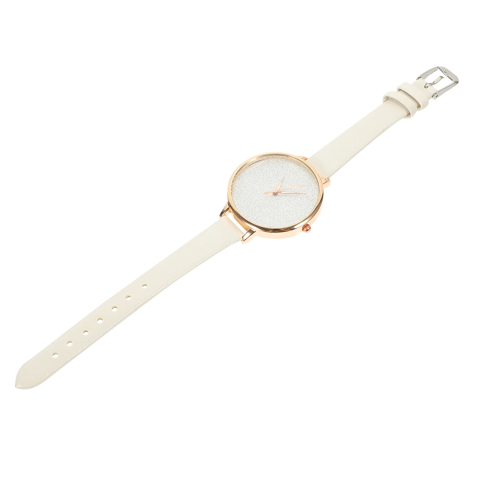 

Stylish Women Watch Glitter Dial PU Strap Wrist Watch Adjustable Band Fashionable Birthday Gift Students Office