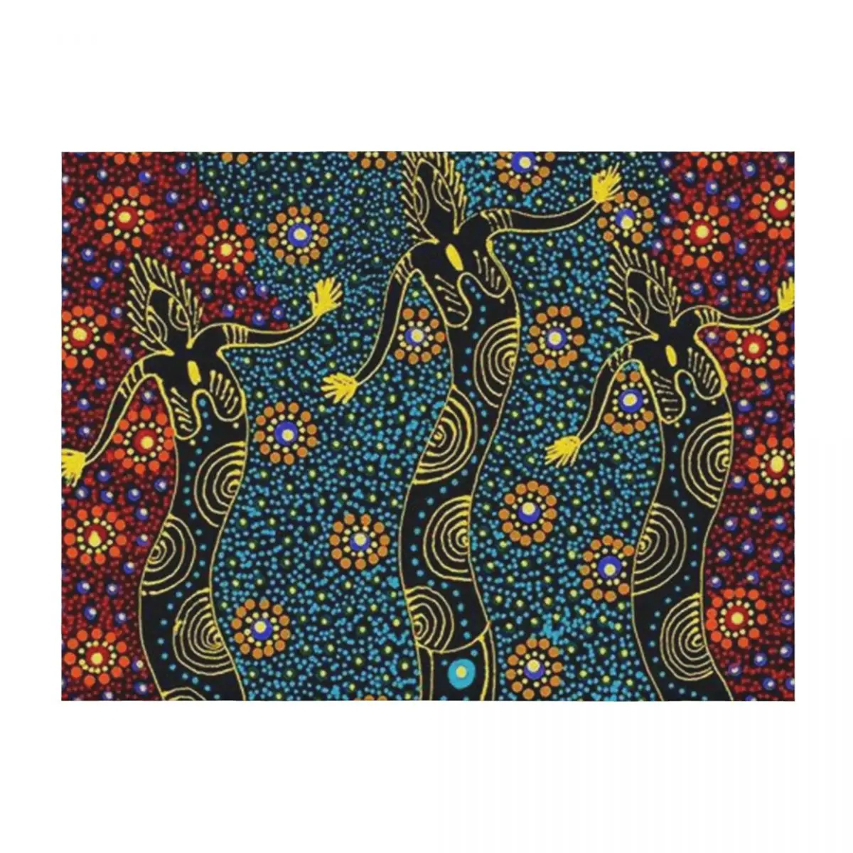 

Australian aboriginal art Throw Blanket For Decorative Sofa blankets and throws Nap Decorative Sofa Blankets