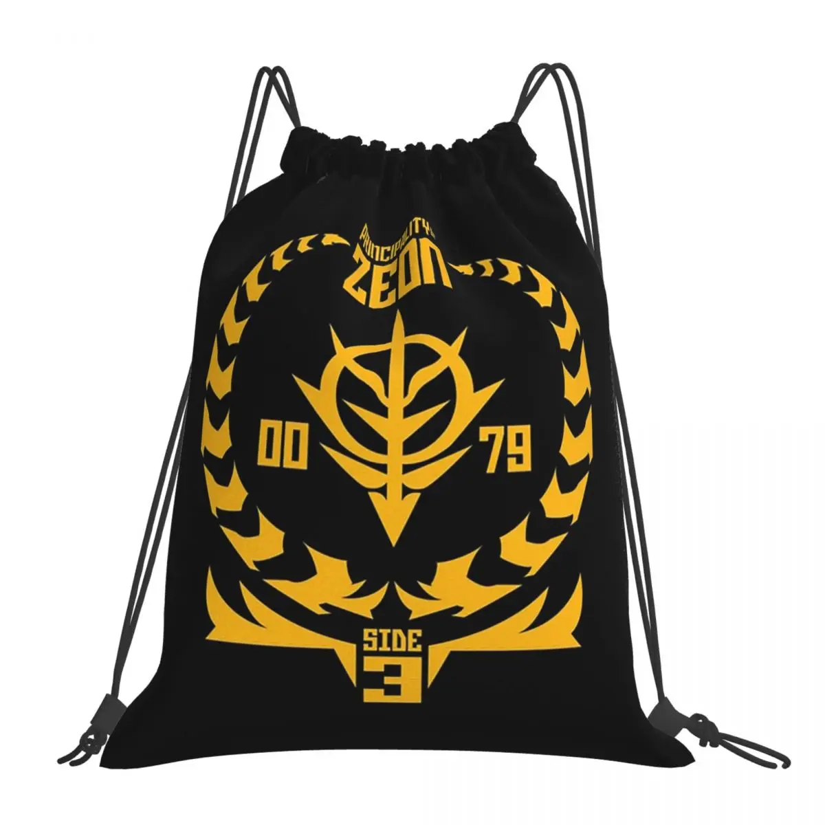 Principality Of Zeon Backpacks Casual Portable Drawstring Bundle Pocket Sports Bag Book Bags For Man Woman Students