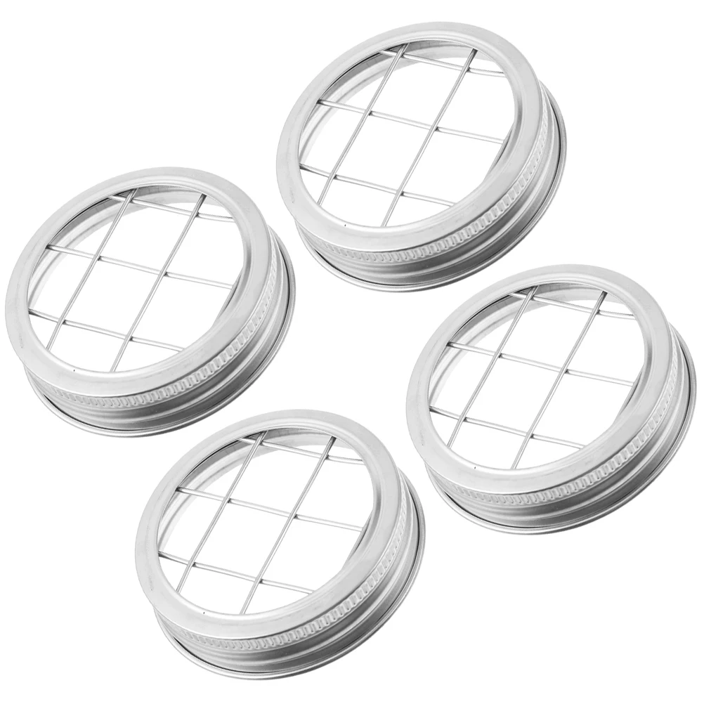 

Mason Jar Grid Reusable Stainless Steel Vase Grids for Arranging Flowers Floral Eusable Floral Grid For Vase Lid Accessories