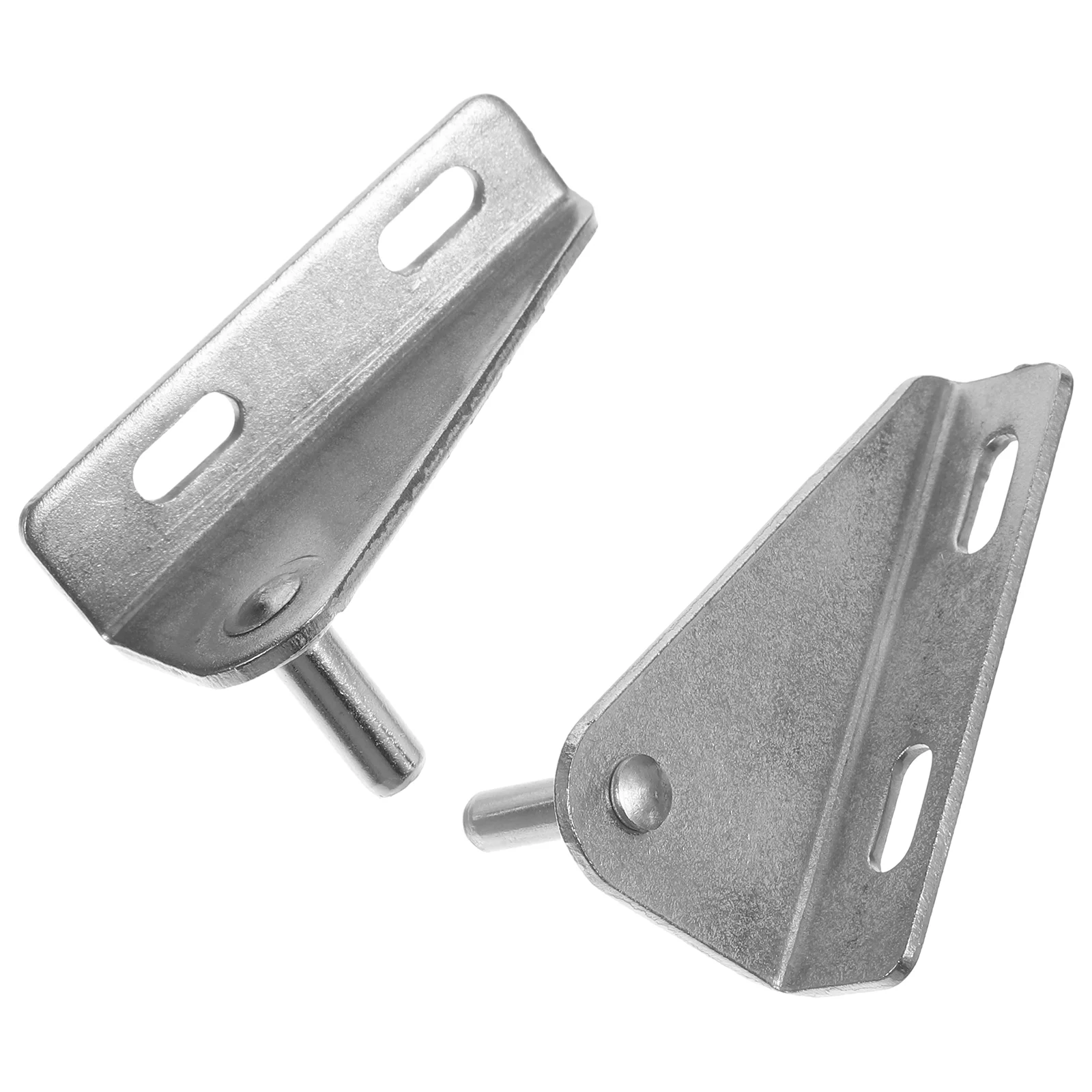 2 Pcs Freezer Door Stability Small Fridge Hinge Commercial Replaceable Hinges Smooth Professional Stainless Steel Metal