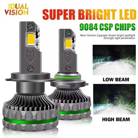 Dualvision H1 H7 LED 1700W H4 H8 H9 H11 Headlight Bulbs 12V Canbus 9005/HB3 9006/HB4 9012 Super Bright 6000K White Auto Headlamp
