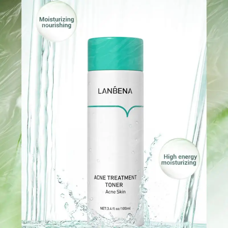 Lanbena-tônico facial hidratante e não reutilizado, adequado para pele com acne, pele com pele, 100ml