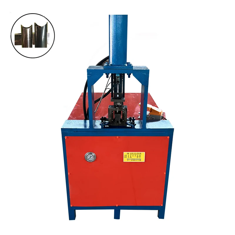 Semi-Automatic Steel Tube Hole Square Punch Hydraulic Pipe Punching Hine